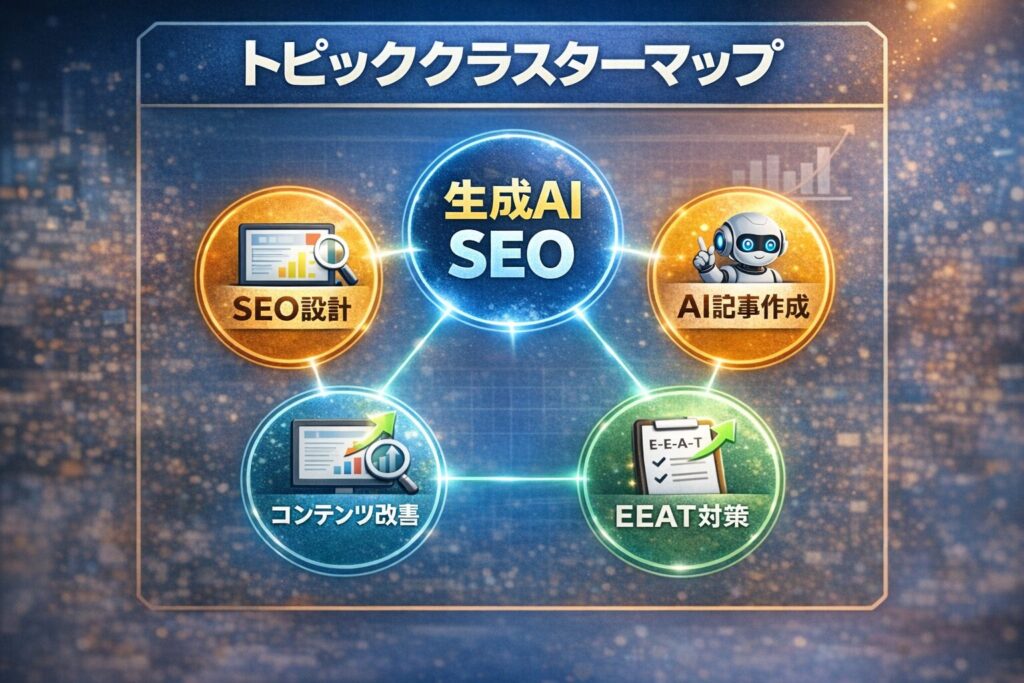 トピッククラスターマップ例