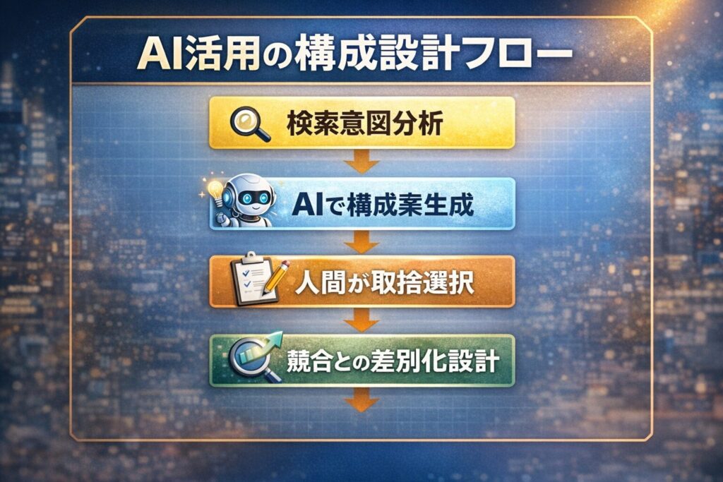AI[活用の構成設計フロー